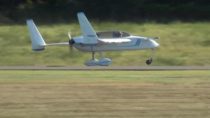 Rutan Long-EZ, N4884Y departing KFRR on 9/14/13 at...