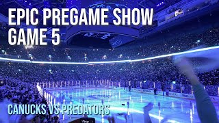 Game 5 Canucks vs. Predators - Epic Pregame Show & Anthems | NHL Playoffs 2024 Round 1