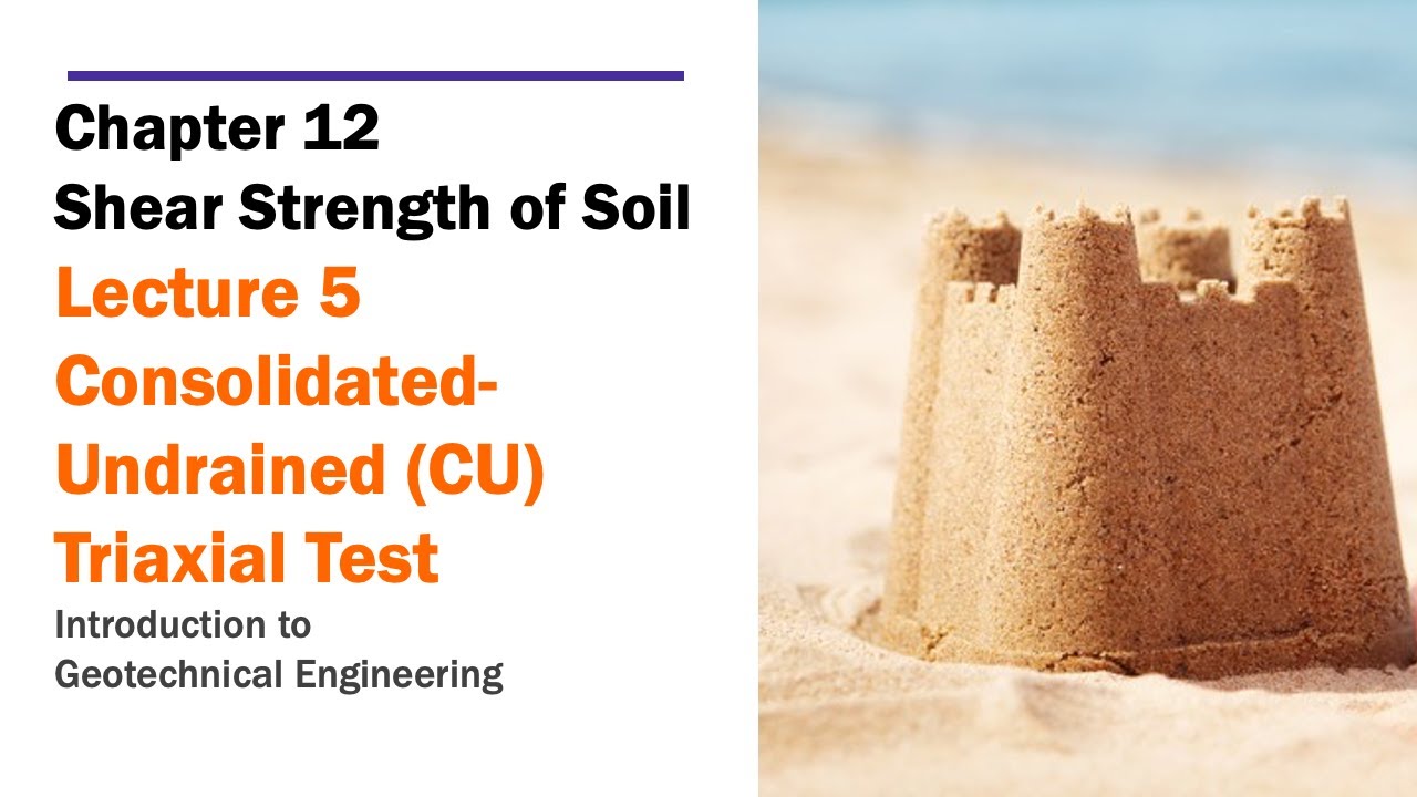 Chapter 12 Shear Strength of Soil - Lecture 5 Consolidated-Undrained ...