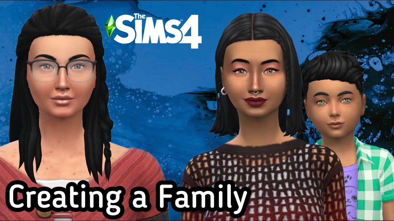 Creating a family // The Sims 4 CAS - YouTube