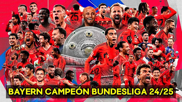 BAYERN MUNICH ❤️🤍 BUNDESLIGA CHAMPION 2024/2025 ᴴᴰ