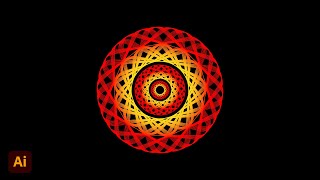 Spirograph Effect In Adobe Illustrator cc 2021 | Tutorial