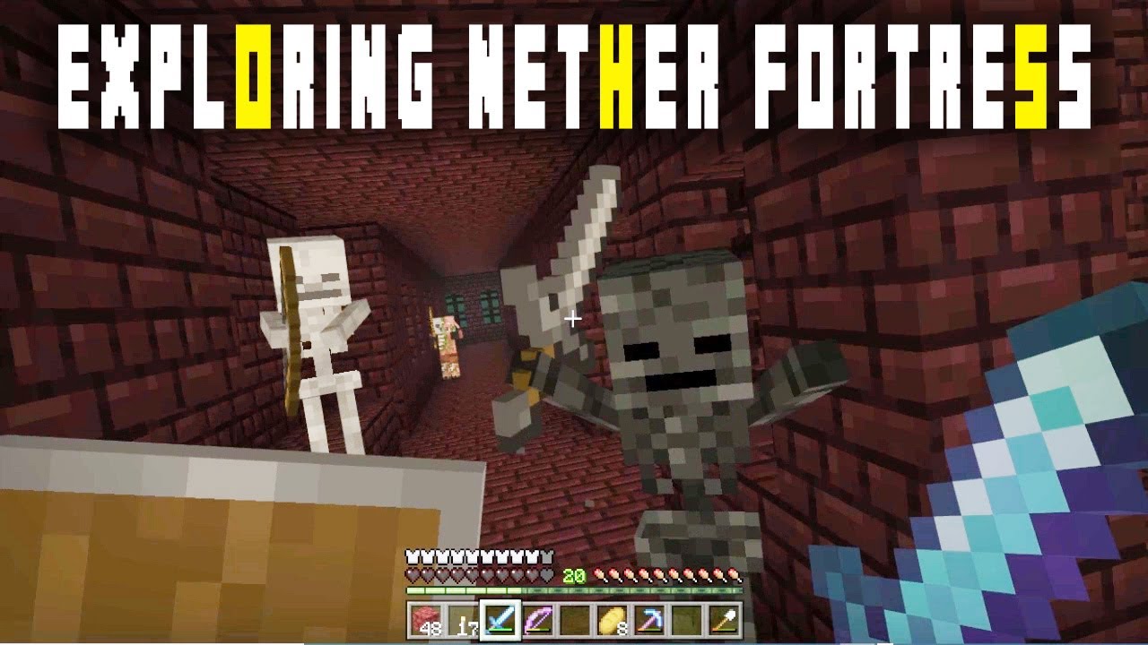 Minecraft Survival Series: EP012 - Exploring Nether Fortress - YouTube