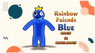 How to DRAW RAINBOW FRIENDS BLUE|Rainbow Friends  How To Draw Blue | Draw & Color Art Tutorial