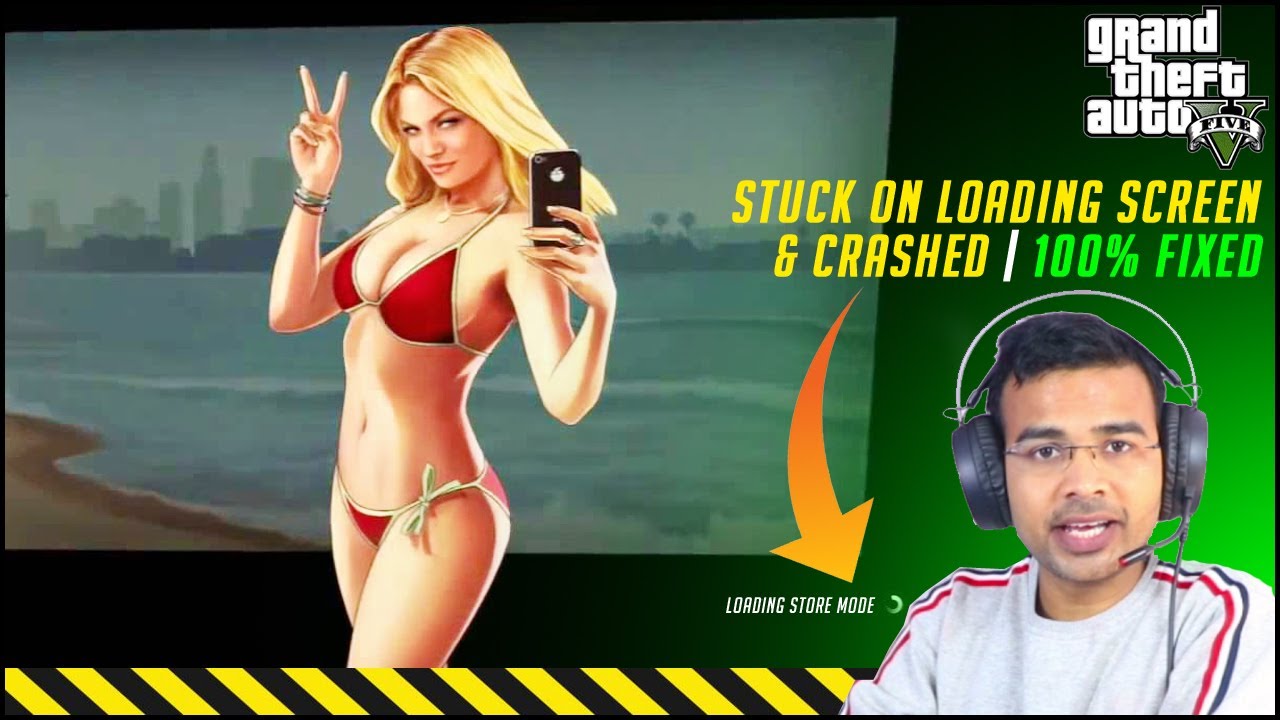 GTA V stuck on loading screen and crash | 100% Working Solution - YouTube