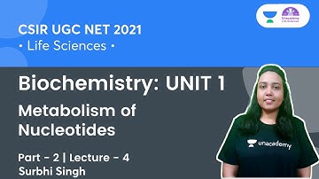 Metabolism of Nucleotides | Biochemistry: UNIT 1 | CSIR NET 2021 | By Surbhi Singh