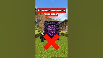 Minecraft Best Nether Portal 🔥 #Minecraft #minecrafttutorial #minecraftbuilding #minecraftbuild