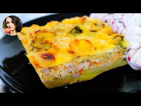 Вкусный СЫТНЫЙ ОБЕД! Картофельная ЗАПЕКАНКА с Фаршем Рецепт | Кулинарим с Таней