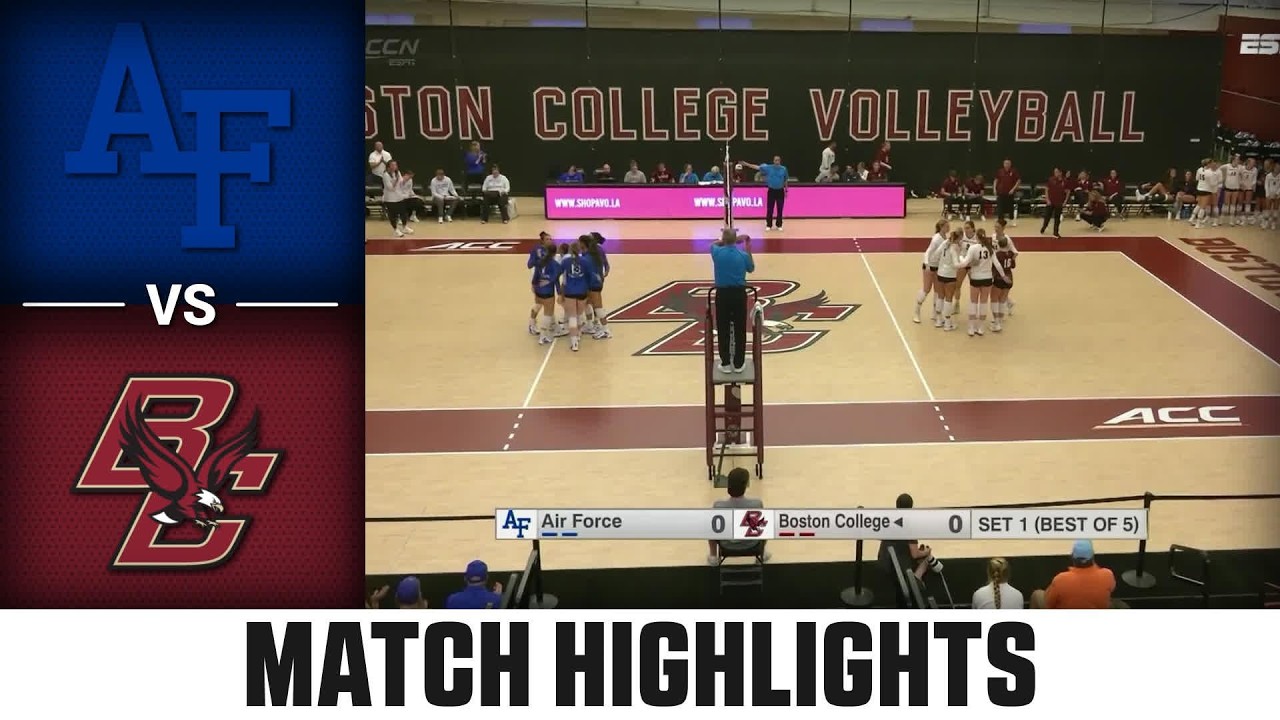 Air Force vs. Boston College Match Highlights | 2026 ACC Volleyball