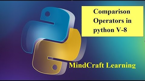 comparison operator in python v8 #pythonforbeginners #pythonprojectswithsourcecode #coding #python