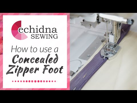 How to sew concealed zipper with Invisible zipper foot S518