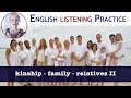 #053 English Family members - Family Vocabulary in English ll