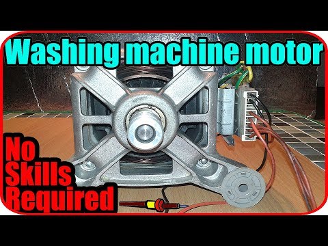 Washing machine motor wiring connection