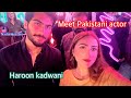 Meet pakistani actor  haroon kadwani  nadia hussain  boba tea 