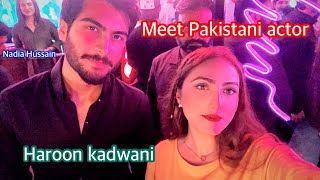 Meet Pakistani Actor || Haroon Kadwani || Nadia Hussain || boba tea 🧋