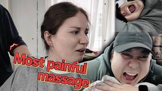 Chinese Husband + American Wife Try China's Most Painful Massage!