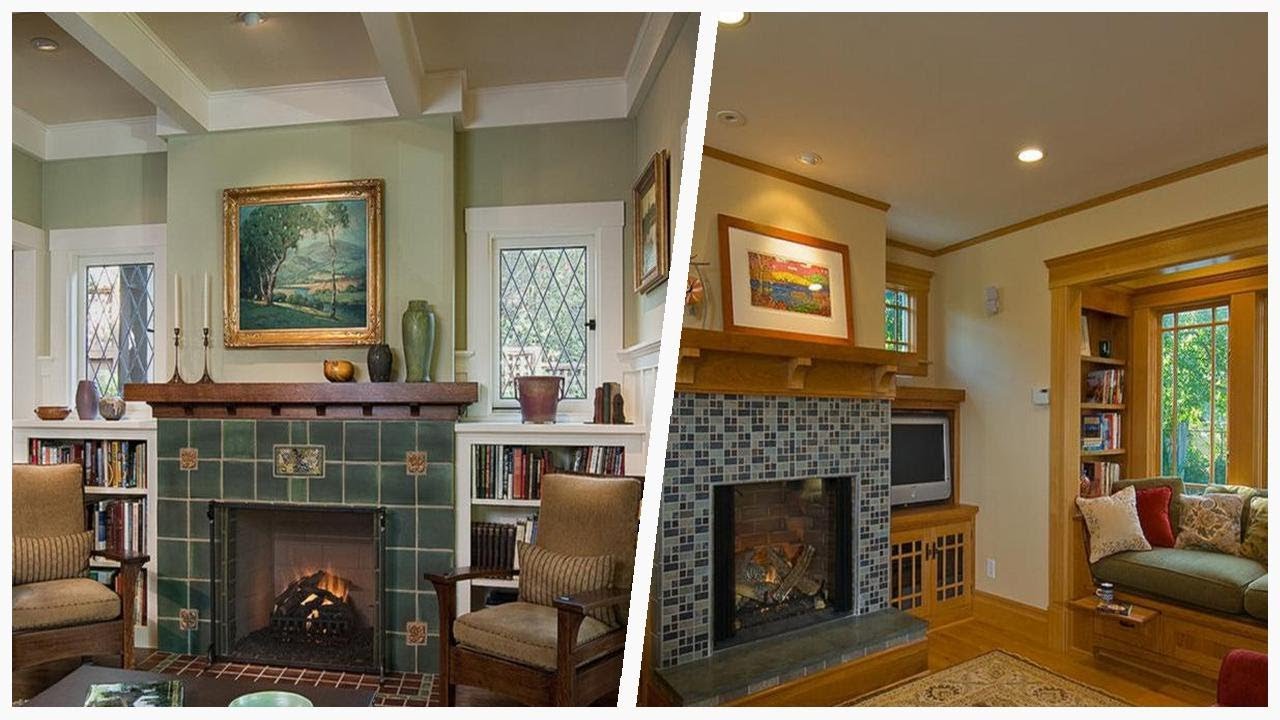 Craftsman Brick Fireplace