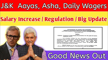 J&K Daily Wagers, Asha Workers, SPOs, PHE Employees Regularization Update  I Job update Alert