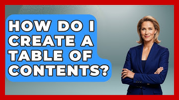 How Do I Create A Table Of Contents? | Graphic Design Nerd