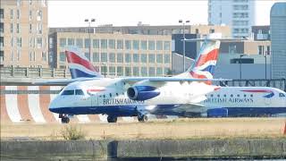 Sun Air Dornier 328Jet Oy-Nco Arrival & Departure From London City Airport