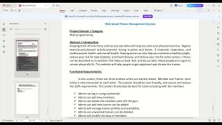 Web Based Fitness Management System || CS619 VU FYP || Web Base #cs519 #cs619 #vufyp