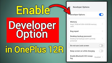 How to Enable Developer Option in OnePlus 12R