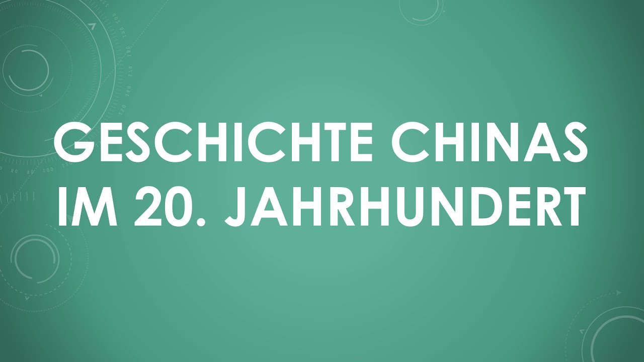 Geschichte: China im 20. Jahrhundert einfach und kurz erklärt - YouTube