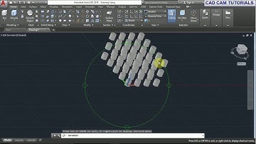 AutoCAD 2018 Tutorial for Beginners   83  HOW TO USE 3D ARRAY COMMAND IN AUTOCAD 2018#