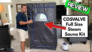 COSVALVE Full Size Steam Sauna Kit, Portable Sauna for Home Spa REVIEW