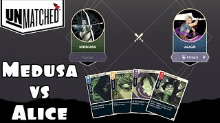 MEDUSA VS ALICE | HARDEST DIFFICULTY | BASED ON THE BOARD GAME | Unmatched Digital Edition