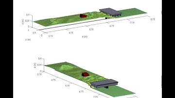 Tsunami-floating object-bridge interaction by GPUSPH
