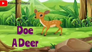 Doe A Deer Rhyme Nursery Rhymes Action Songsrhymes Pre Primary Rhymes Kakarla Sisters