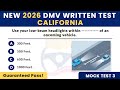 2026 CA Drivers Test | DMV Written Exam Practice | California Driving Test 2026 Handbook | Test 3