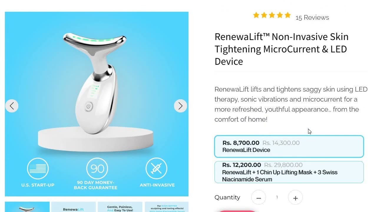 RenewaLift Skin Tightening Device Review – Scam or Real Results?
