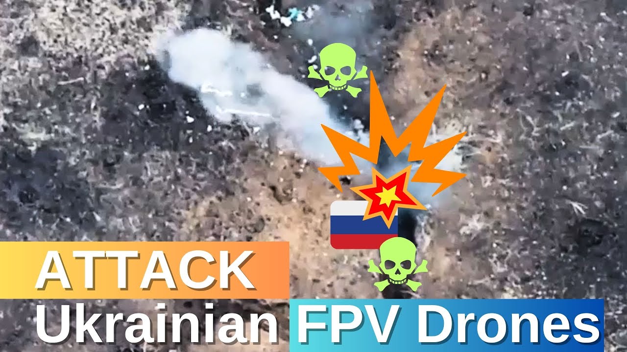 Ukrainian FPV Drones Attack Russian Infantry Positions #warinukraine ...