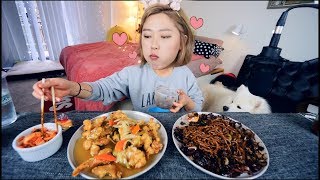 Home Sweet Home!! Black Bean Noodles + SweetnSour Pork Mukbang | KEEMI★