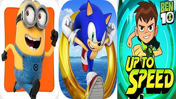 Minion Rush VS Ben 10 Up To Speed VS Sonic Dash | Android iPad iOS Gameplay
