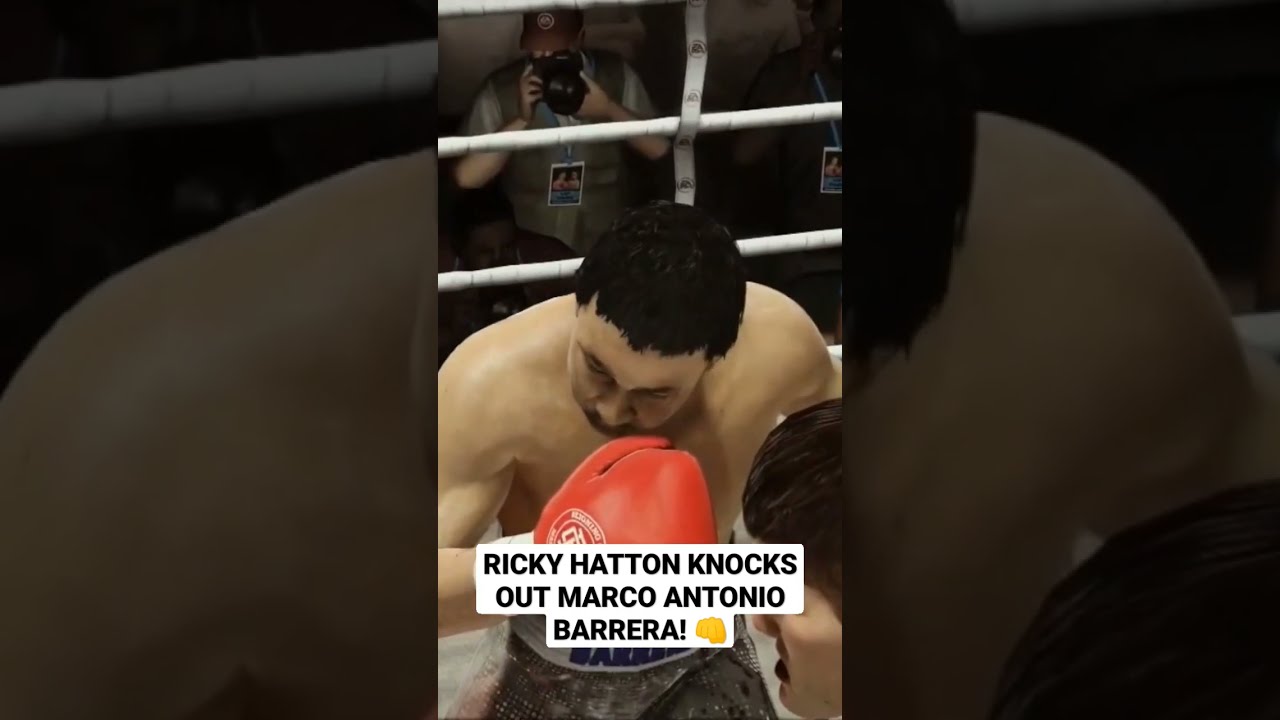 Ricky Hatton Knocks Out Marco Antonio Barrera! 👊 #Shorts Fight Night Champion Simulation