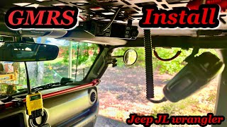 Mobile GMRS & 3DB Ghost antenna install: JL Wrangler