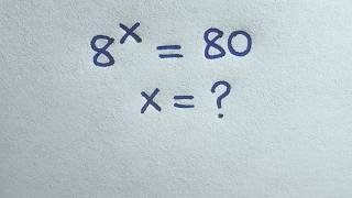 Solve for x in this nice exponential equation | Math Olympiad Mathematics
