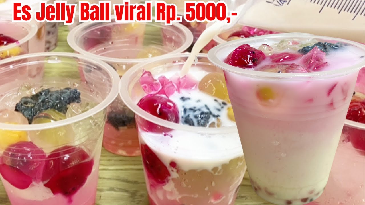 MODAL CUMA 2000 RIBUAN PER GELAS ️JUALAN TAKJIL KEKINIAN ES BUAH JELLY ...