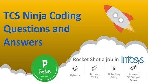 TCS Ninja Coding Questions and Answers