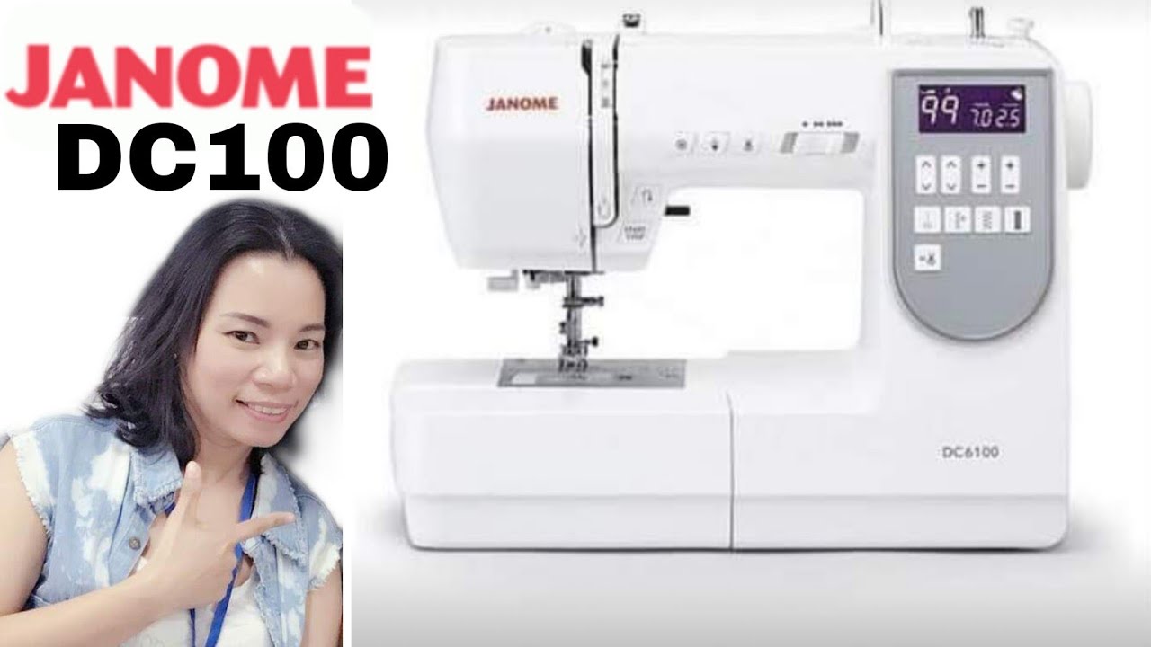janome DC6100 จักรคอมฯ 100 ลาย YouTube