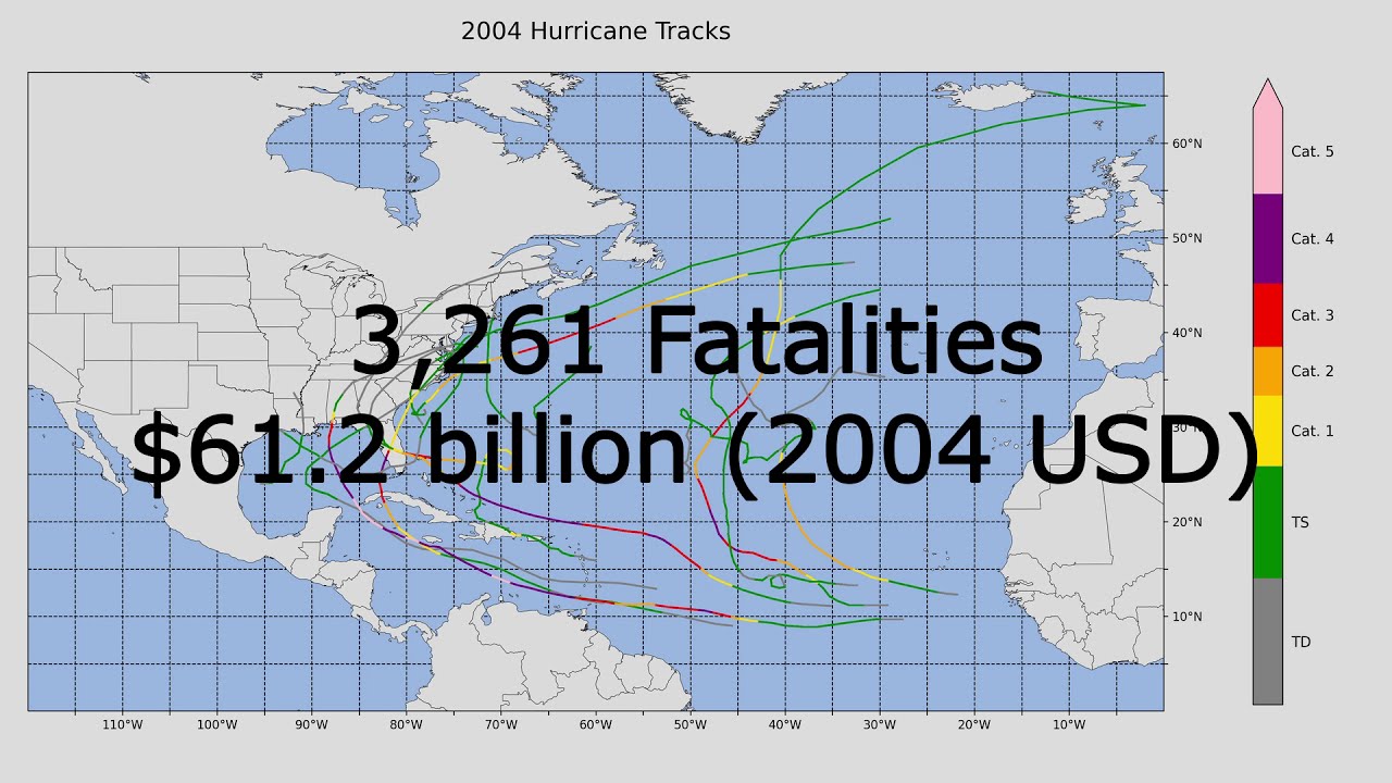 2004 Hurricane Season (Animation)