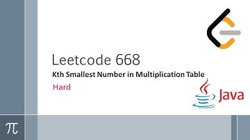 Leetcode 668. Kth Smallest Number in Multiplication Table(Daily Challenge 11/16/2021)