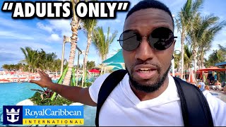 Visiting Royal Caribbean’s New Private “ADULT ONLY” Beach At Perfect Day At CocoCay (Hideaway Beach)