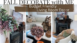 FALL DECORATE WITH ME 2025| NEW FALL LIVING ROOM STYLING | BUDGET FRIENDLY 