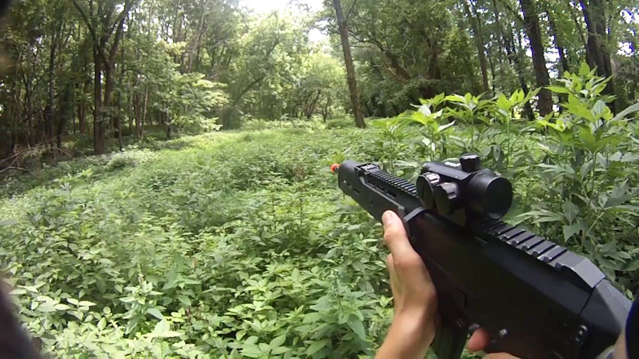 Backyard Airsoft War #19-Woodland Battle (Masada DMR ...