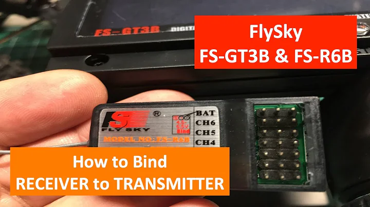How to Bind FlySky FS-R6B Receiver to FS-GT3B Transmitter Radio