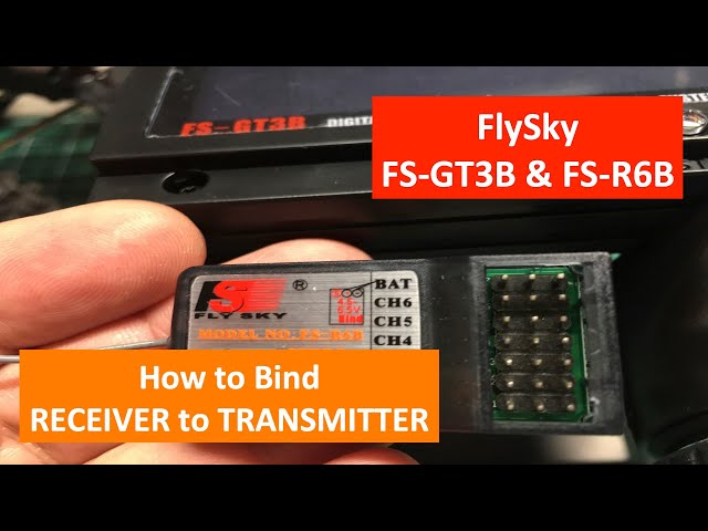 How to Bind FlySky FS-R6B Receiver to FS-GT3B Transmitter Radio - YouTube
